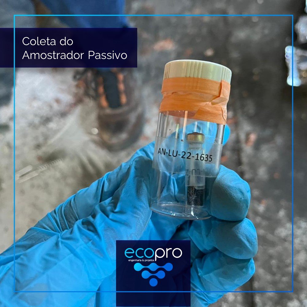 Coleta do amostrador passivo