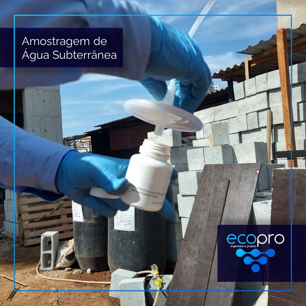 Amostragem de água subterrânea