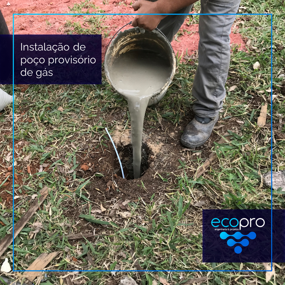 Instalação de Poço provisório de gás