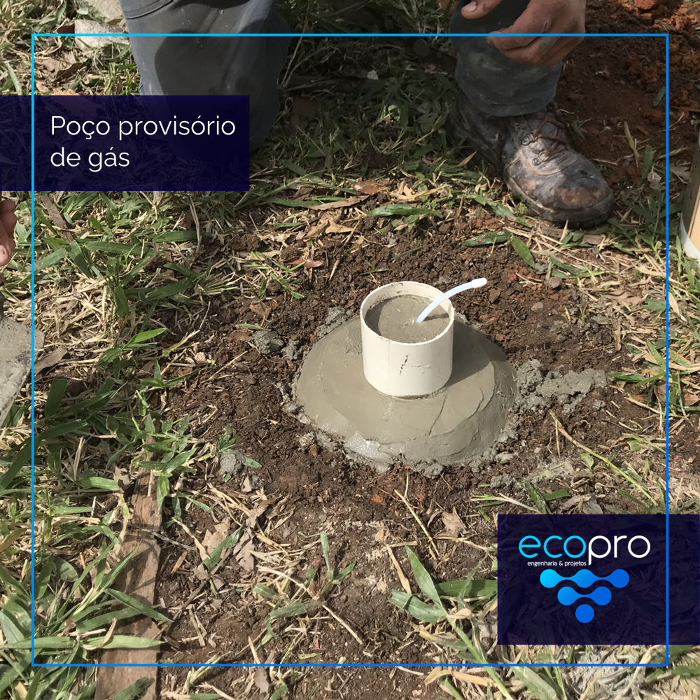Instalação de Poço provisório de gás