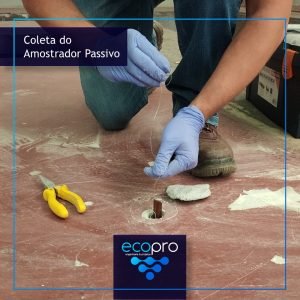Coleta do amostrador passivo