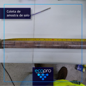 Coleta de amostra de solo