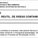 Parecer Técnico CETESB - Reutilização de Área Contaminada