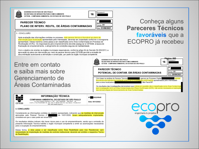 Parecer técnico favorável da CETESB